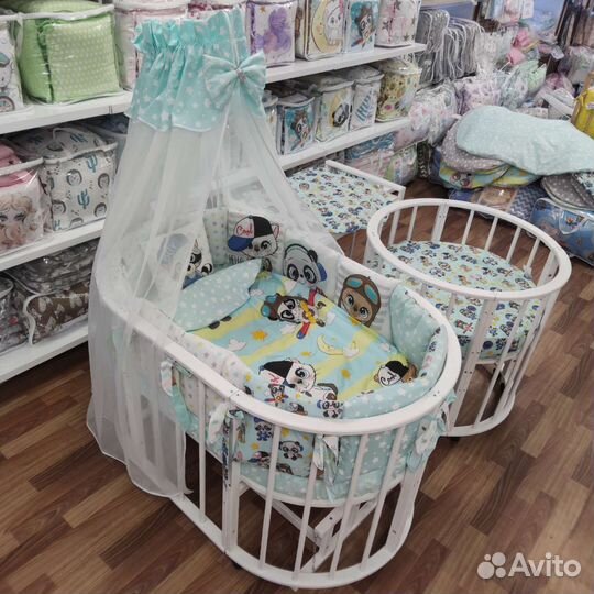 Бортики постелька балдахин одеяло подушка