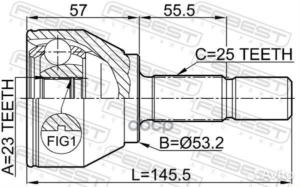 ШРУС наружный к-кт Ford Focus all 98 2110FOC