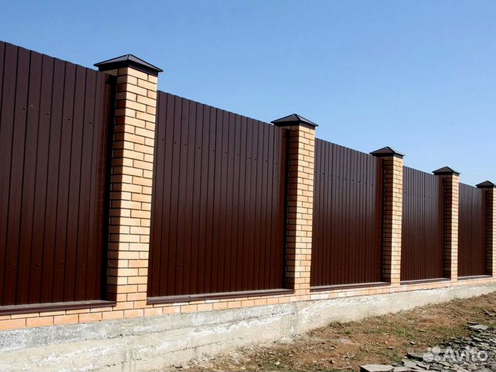 Заборы из профнастила