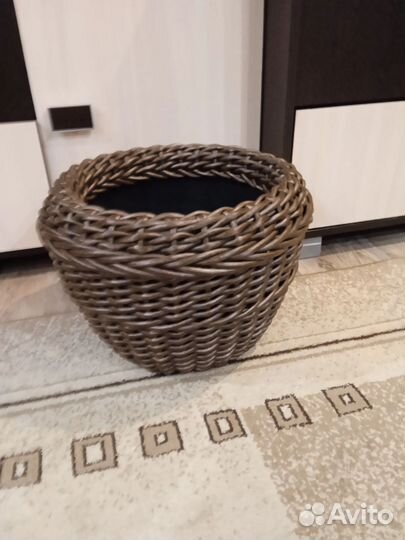 Корзина, кашпо, ротанг
