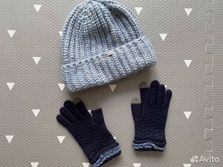 Шапка перчатки палантин снуд