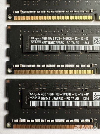 DDR3 4GBx3 1866MHz ECC