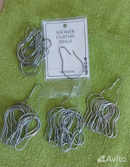 Кольца для шторы в ванную 12 шт H&M home 4 набора