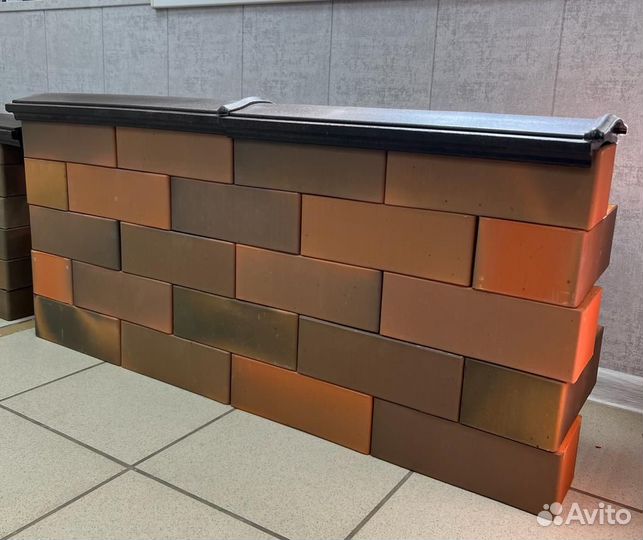 Кирпич облицовочныйГляссе (Полоса ог)