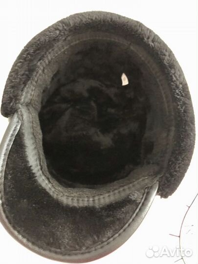 Мужская кепка зимняя р.58 (натуральная кожа и нату