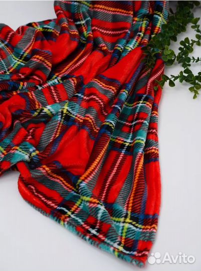 Плед покрывало флисовый