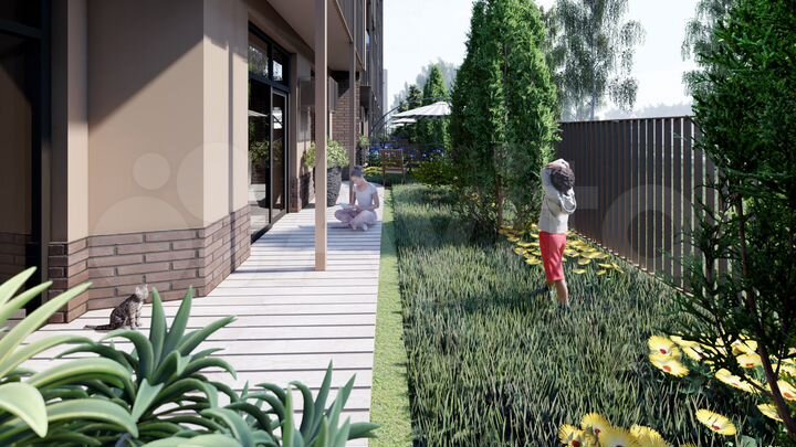 2-к. квартира, 74,4 м², 2/6 эт.