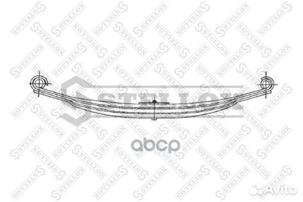 84-55662-SX рессора 4-ех лист. перед 4/22x80x