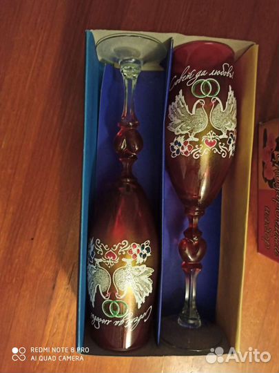 Бокалы для свадебного торжества