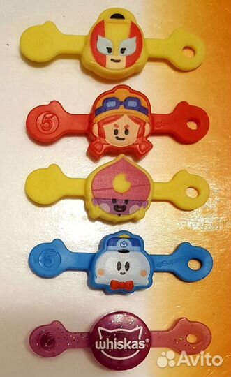 Бравлы скрепыши стиратели из киндера emoji