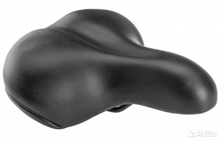 Седло hogger, комфорт 250x215 мм, унисекс, эластомер, черное (25)