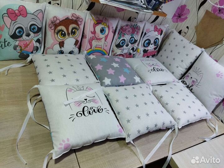 Новые бортики в кроватку