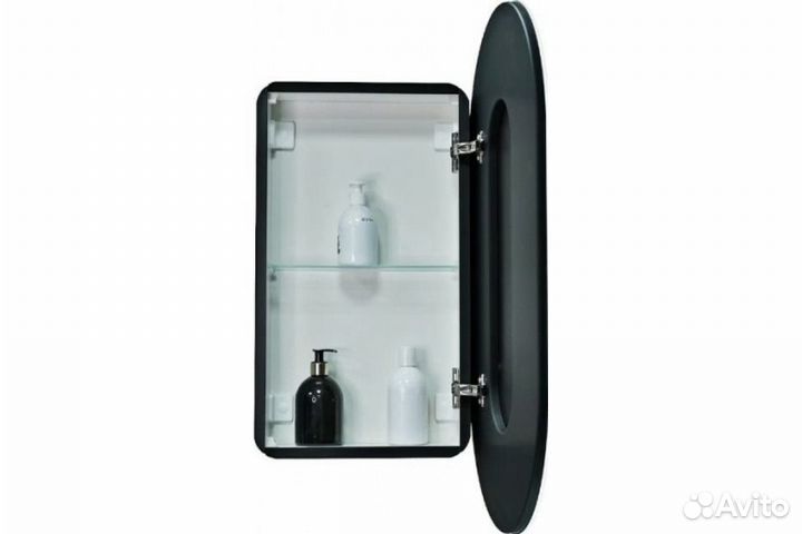 Зеркало-шкаф Reflection Black led 450x800 RF2003BL