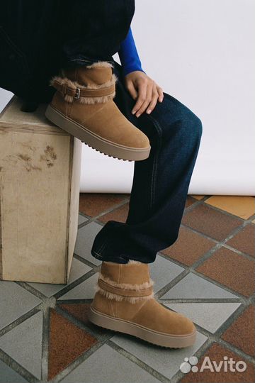 Кожаные ботинки Zara