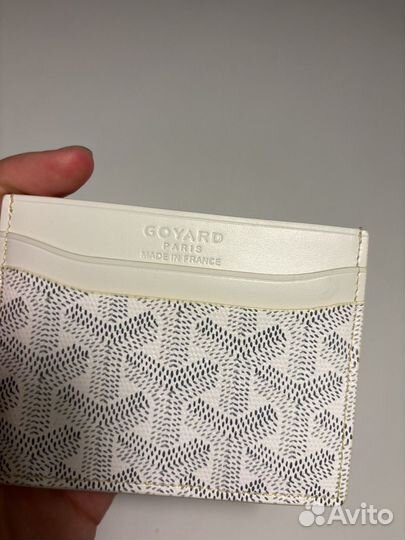 Картхолдер Goyard Saint-Sulpice белый