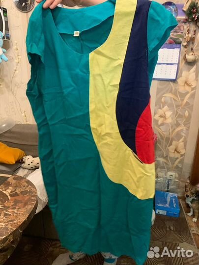 Платье лен 50 52