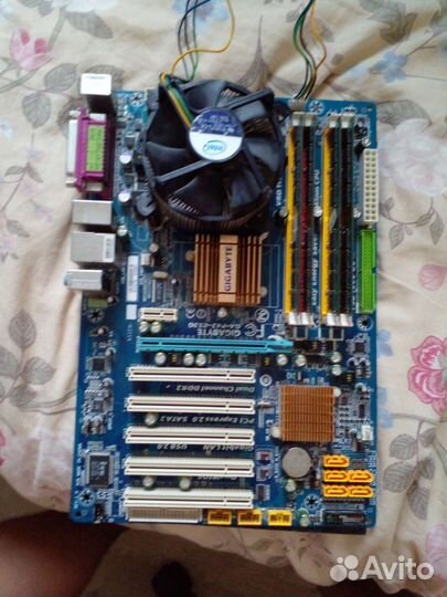 Комплект мать проц память