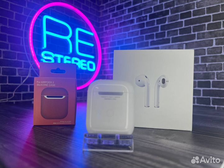 Наушники Apple Airpods 2 + Чехол в Подарок