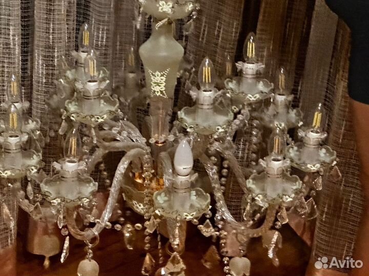 Люстра хрустальная италия