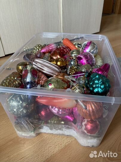 Елочные игрушки СССР одним лотом
