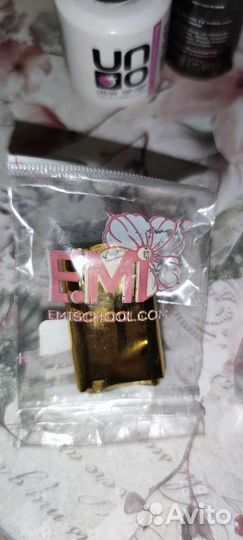 Гель-лак, фольга, зажимы для наращивания