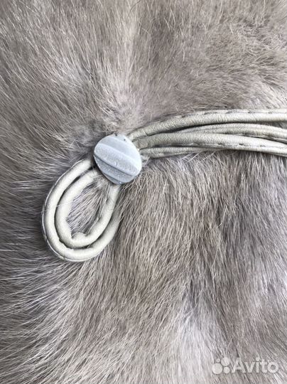 Норковая шапка бу-берет