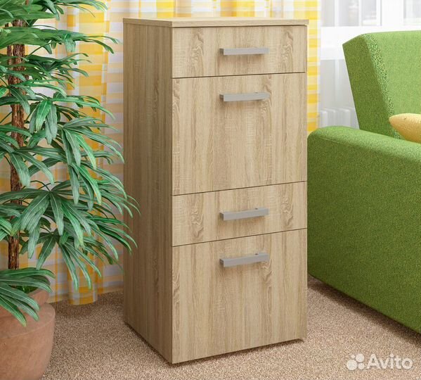 Тумба для офисов и гостиниц 2 ящика+2-1 двери