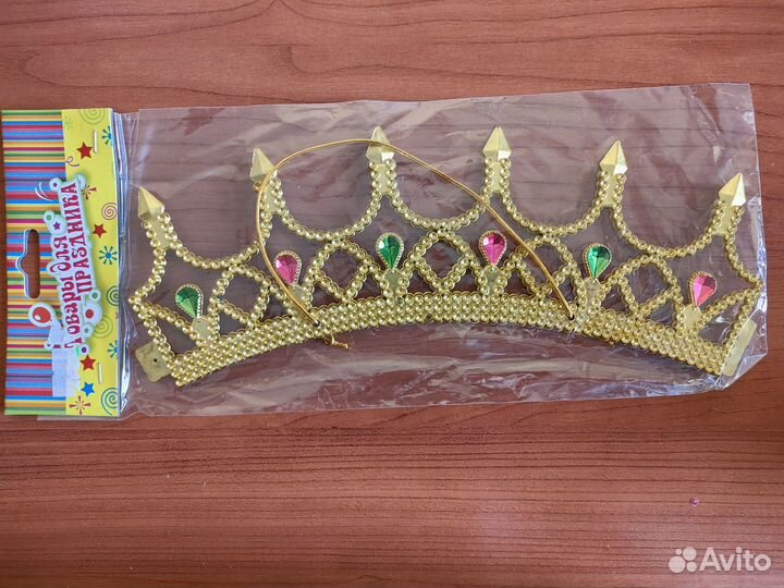 Корона принцессы золотая