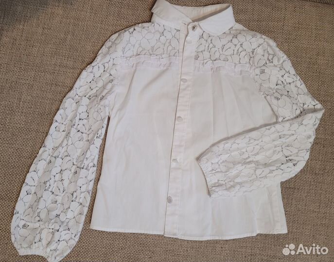 Блузки школьные 128 размер