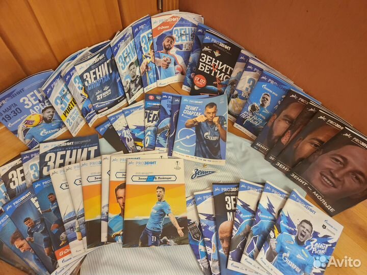 Матчевые программки Зенит Футбол 2017-2022 года
