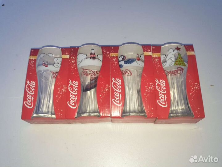 Коллекционные стаканы кока-кола с мишками