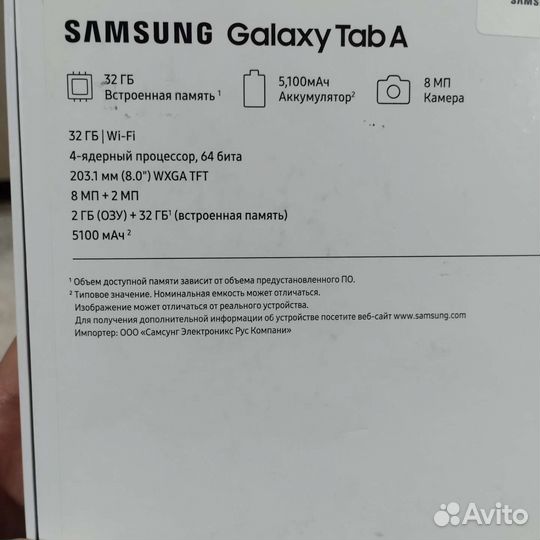 Планшет samsung galaxy tab a