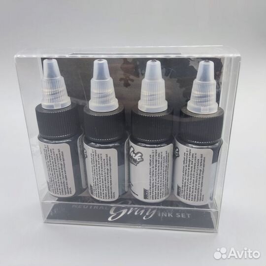 Тату краска Eternal 4 Color Neutral Gray Set 1/2oz