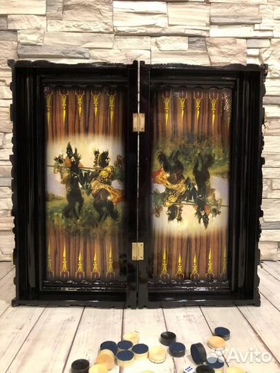 Шахматы, Шахматная доска, нарды, шашки Кремль 3в1