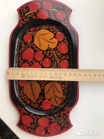 Поднос деревянный расписной