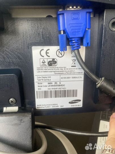 Монитор samsung syncmaster 940n