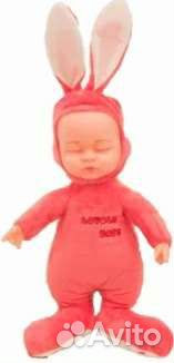 Кукла заяц спящая