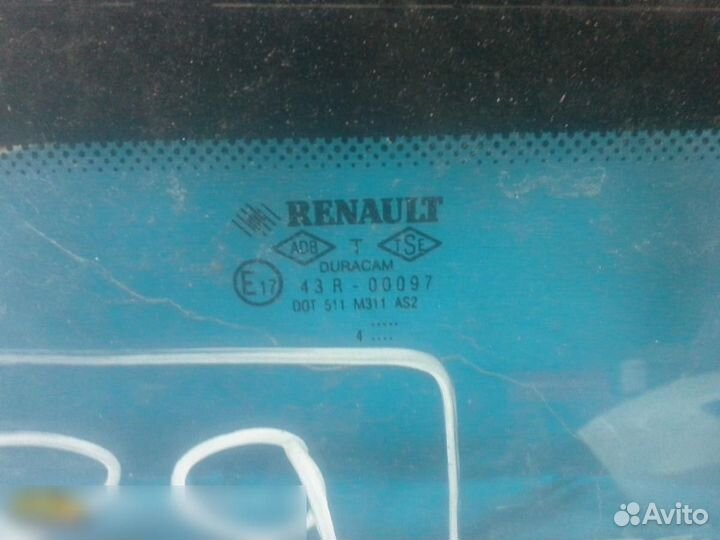 Стекло заднее Renault Clio Symbol 1998-2008