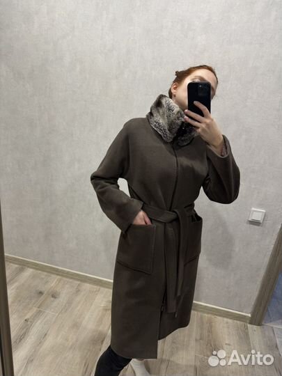 Пальто женское зимнее 46 48 теплое