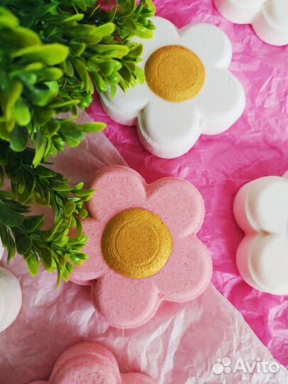 Бомбочки для ванны цветочек