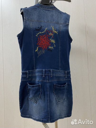 Джинсовый сарафан