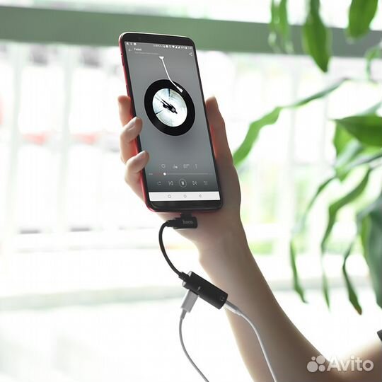 Переходник Hoco LS19 с Type C на 3.5 и зарядку