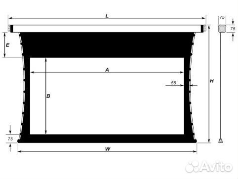 Экран моторизированный для проектора