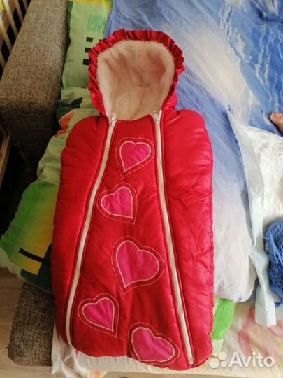 Зимний конверт в коляску