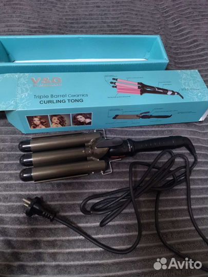Плойка тройная для волос