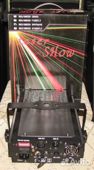 Лазер US N600 GR-140 LED светомузыка микрофон DMX