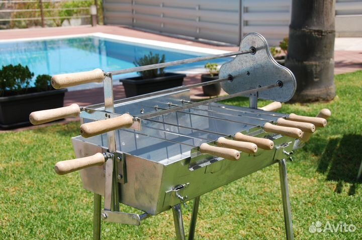 Барбекю мангал автоматический электрический