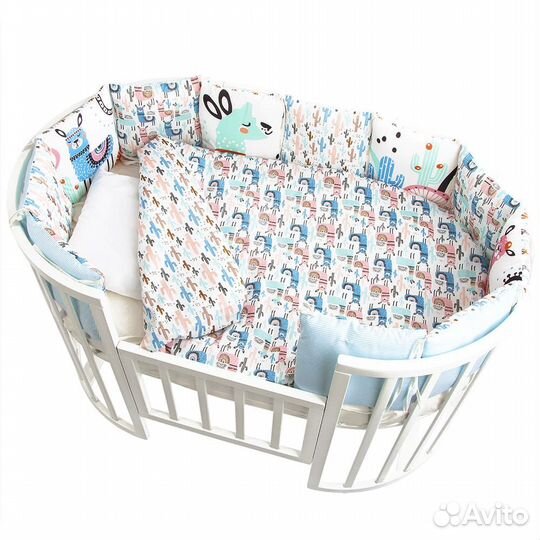 Комплект в кроватку Золотой Гусь «ламамама» 7 пред