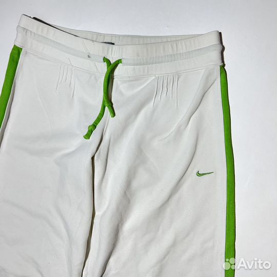 Спортивные штаны клеш Nike Gym White Pants Y2K