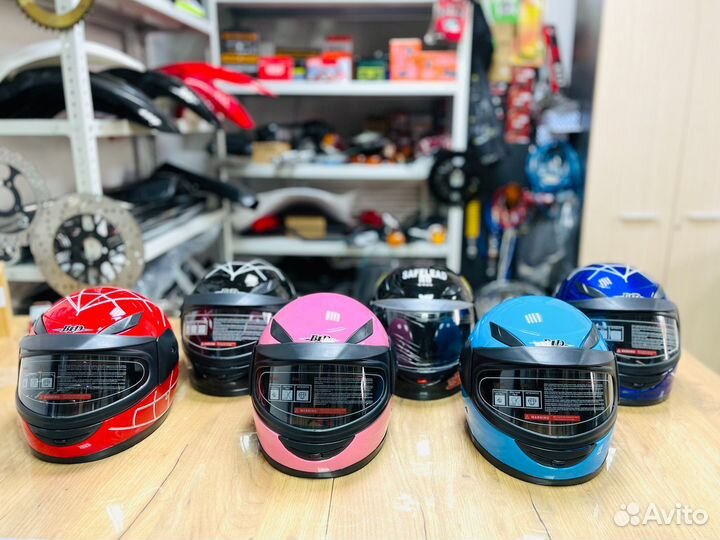 Детский мото шлем